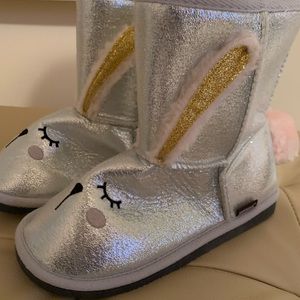 MUK LUKS Zoo Babies Faux Fur Bunny Rabbit Winter Boots - UNWORN
